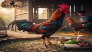 Cách chăm sóc gà đá khỏe tại 89king: Bí kíp nuôi chiến kê bất bại