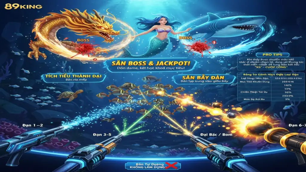 Cách dùng súng bắn cá tối ưu 89king