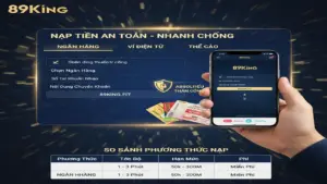 Nạp tiền (Ngân Hàng, Ví Điện Tử, Thẻ Điện Thoại) 89king