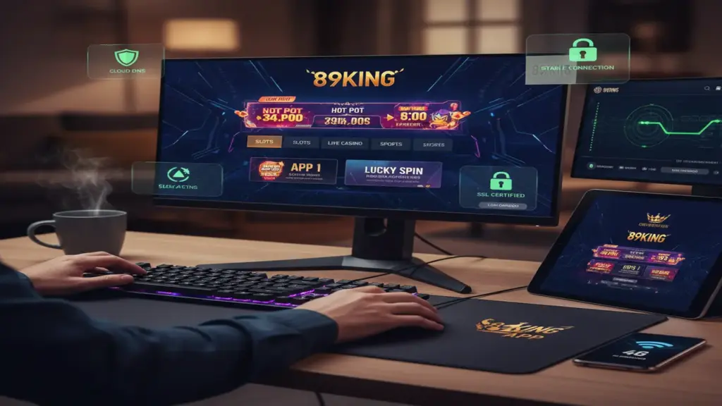 Cách vào link game không chặn 89king