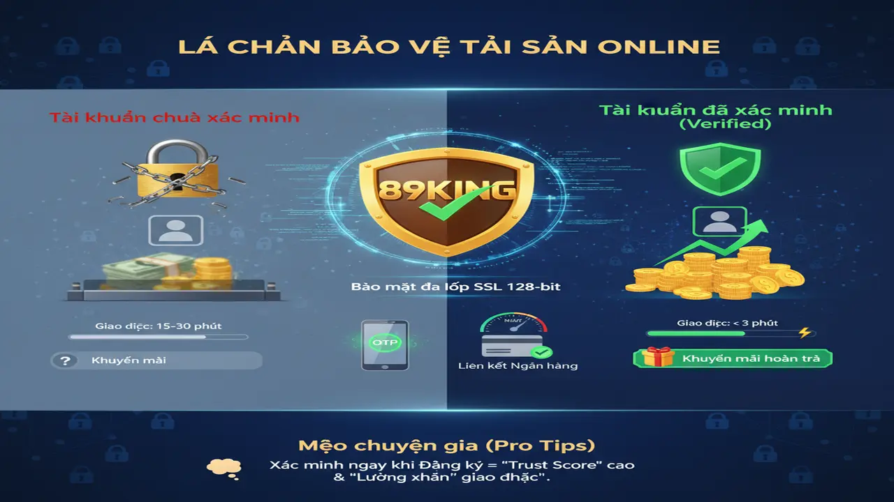 Xác minh tài khoản 89king