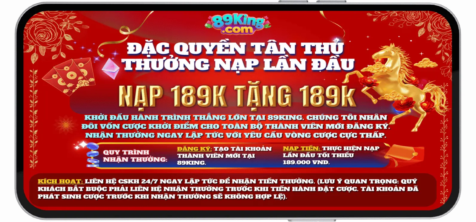 Nạp đầu 89king.fit